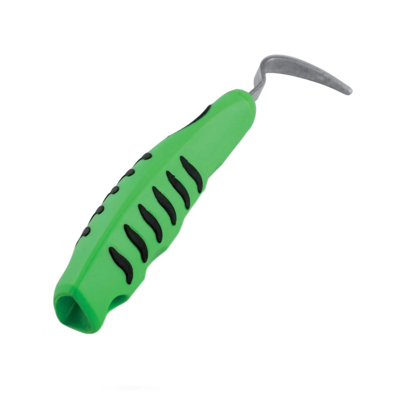 Raspador de pés gancho inox com cabo de borracha ergonômico