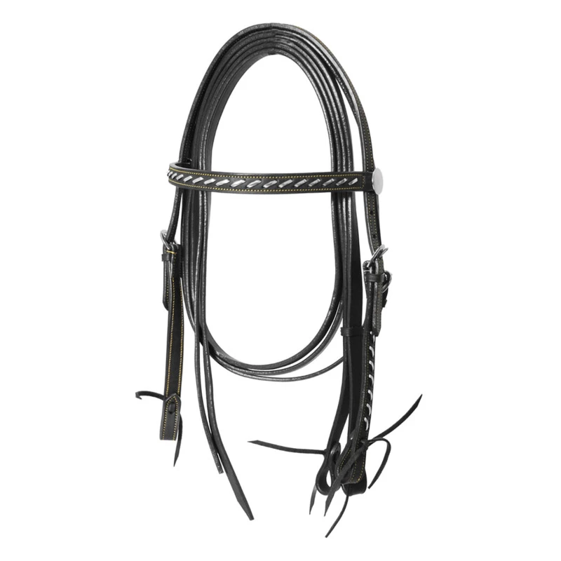 LAKOTA WESTERN SILVER WIRE BRIDLE WITH REINS