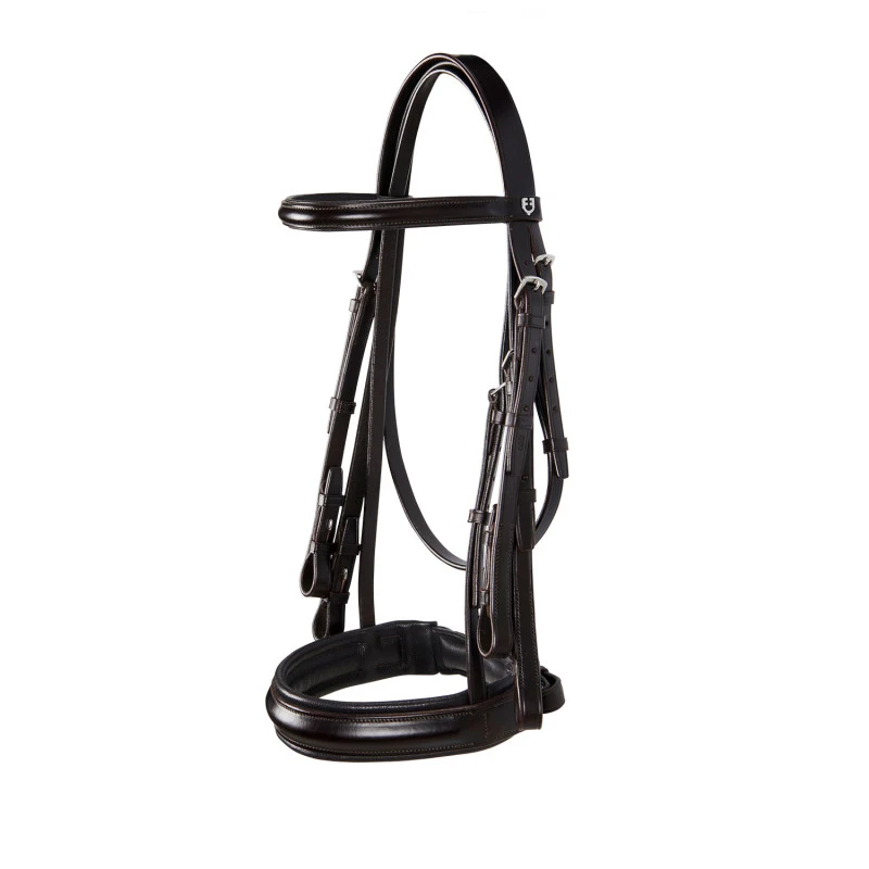 Leather dressage bridle