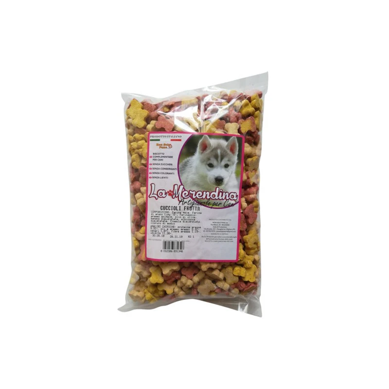 Ciasteczka "La merendina" z owocami puppies 1 kg
