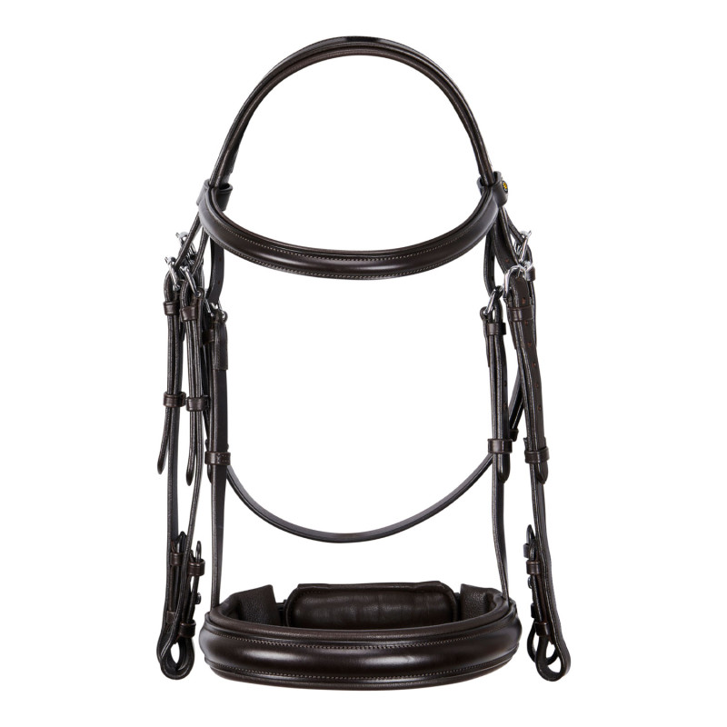 Leather dressage bridle without reins