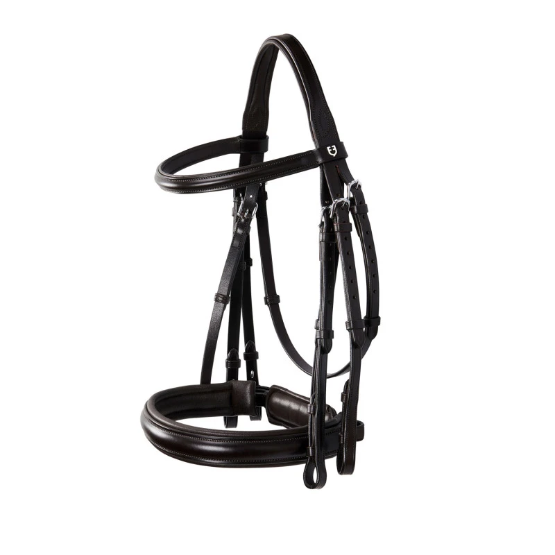 Leather dressage bridle without reins
