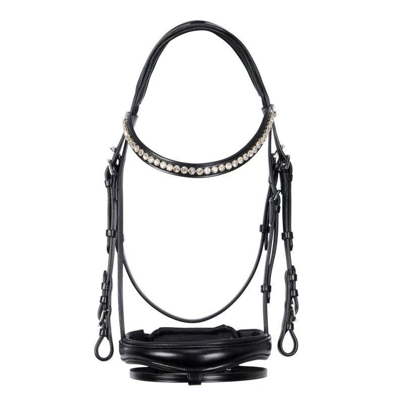 English leather bridle with glitter