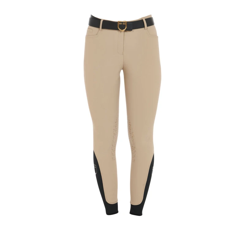 Pantalones de mujer slim fit grip con logo Equestro