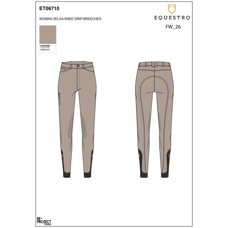 Heren slim fit rijbroek met full grip