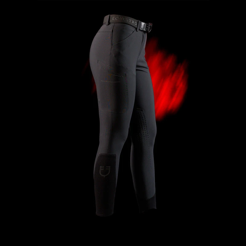 Equestro Ridertechnology Damen-Slim-Fit-Reithose mit verschweißten Nähten