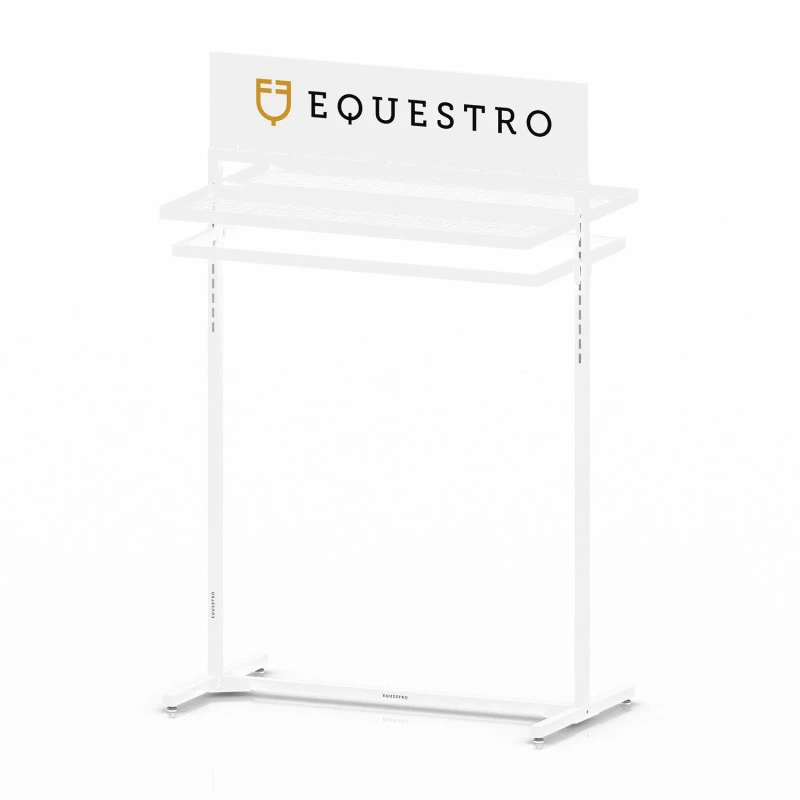 White steel clothing display  L1000xW400xH1600 mm