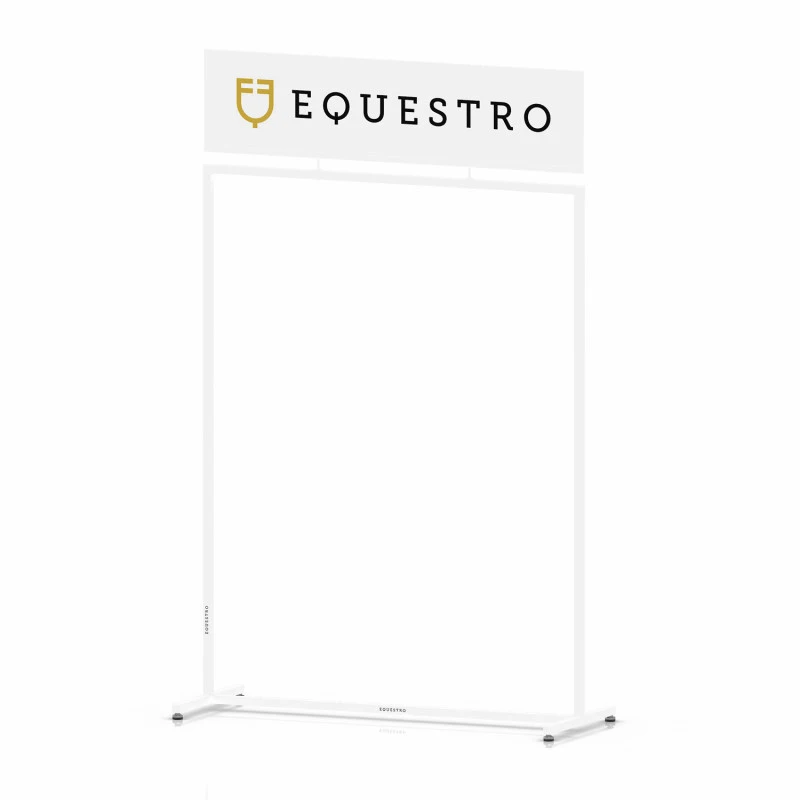 White steel clothing display  L1000xW400xH1600 mm