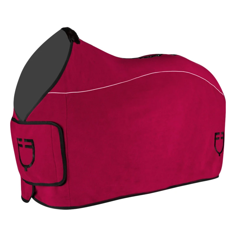 Fleece rug with flap front closure