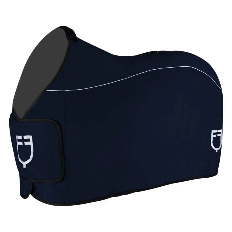 Fleece rug with flap front closure