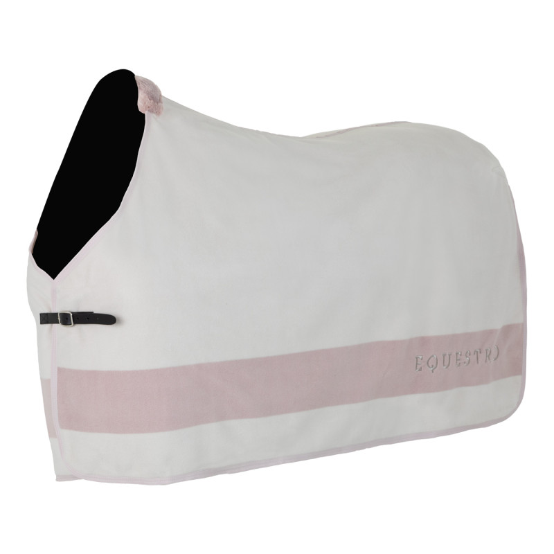 Fleece rug with contrasting details