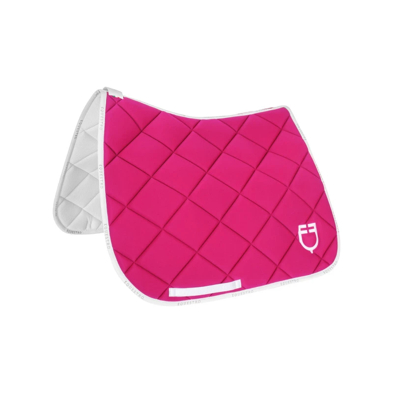 Dressage saddle pad technical fabric with logo