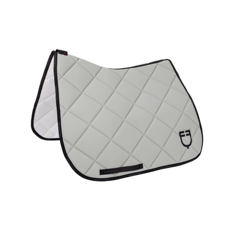 Dressage saddle pad technical fabric with logo