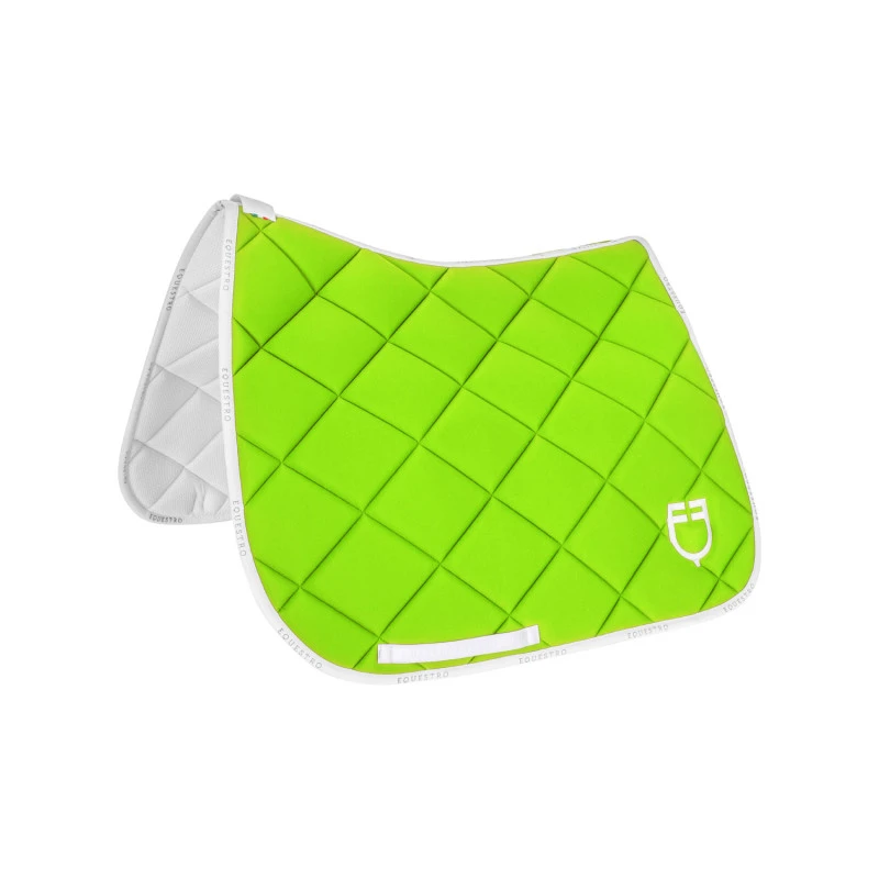 Dressage saddle pad technical fabric with logo