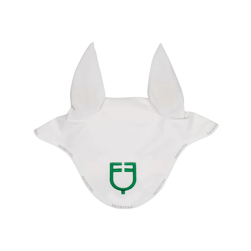 Fliegenhaube aus technischem Stoff mit mehrfarbigem Logo