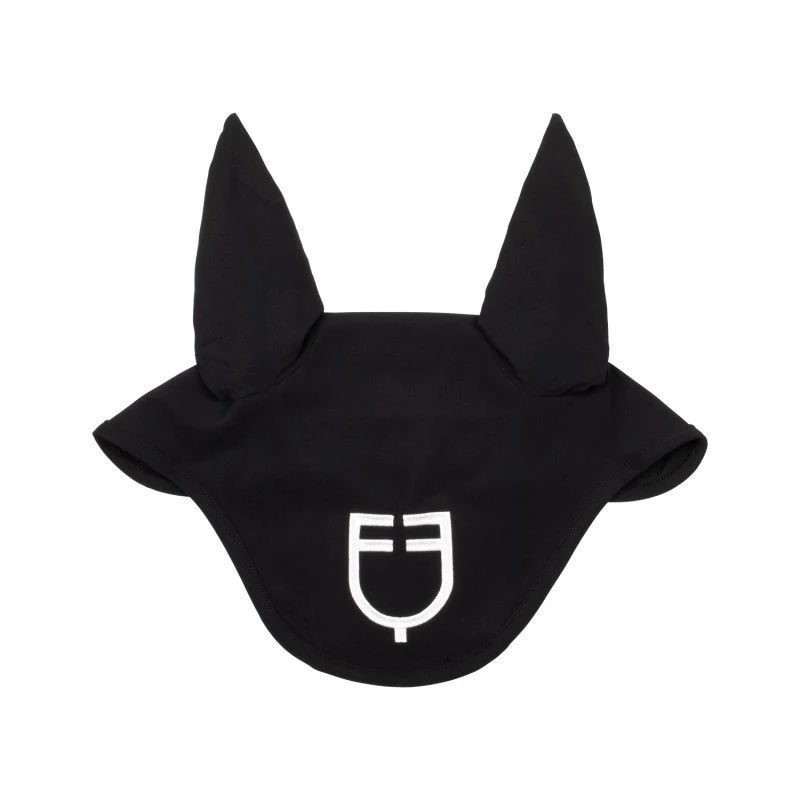 Cuffietta in tessuto tecnico elasticizzato con logo