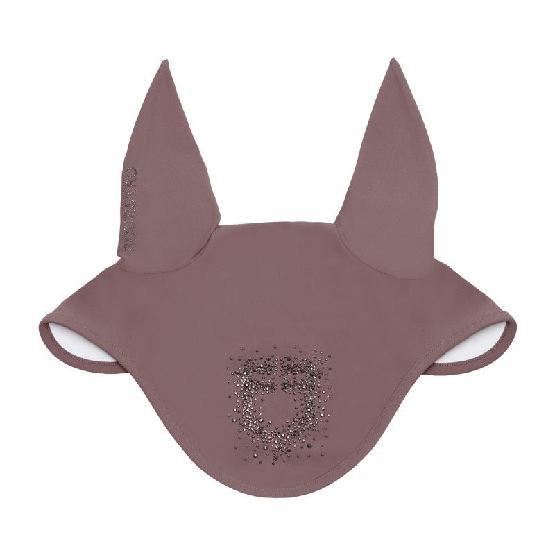 Fly veil in technical fabric with rhinestone logo