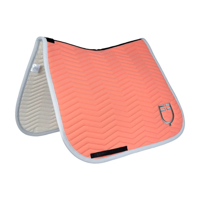 Wave Quilting dressage saddle pad in technical fabric