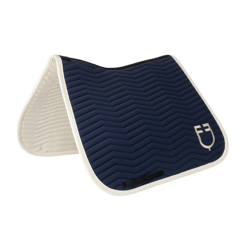 Wave Quilting dressage saddle pad in technical fabric