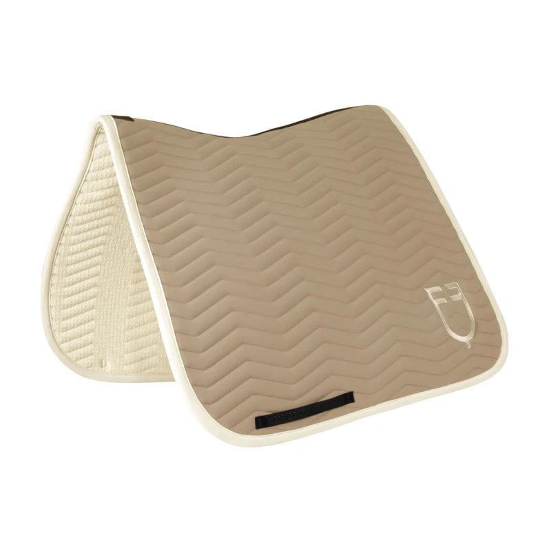 Wave Quilting dressage saddle pad in technical fabric
