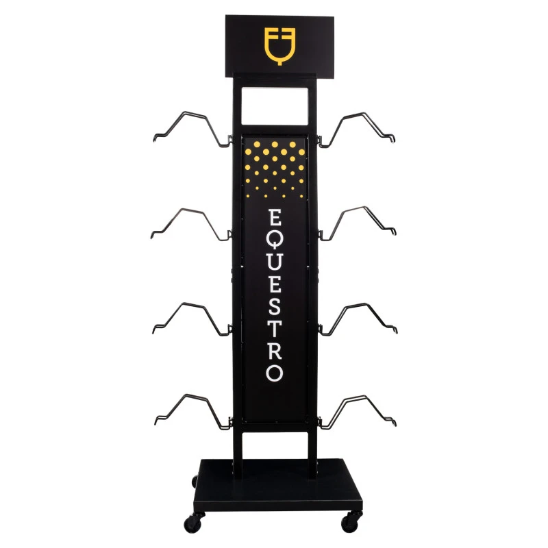 Helmet display rack steel 8pcs L500/W500/H1590 mm