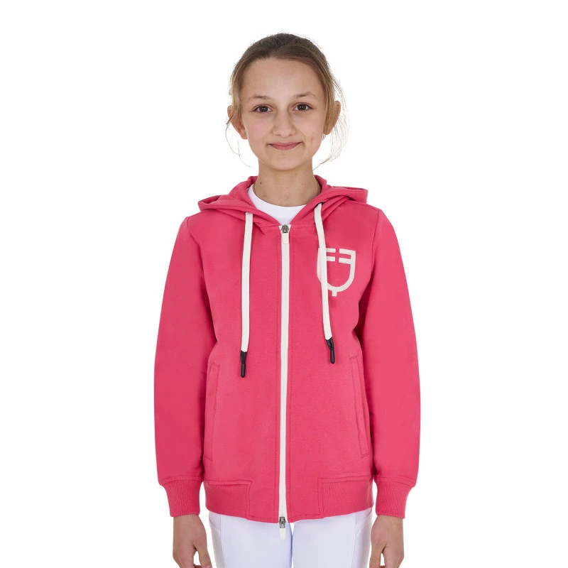Mädchenhoodie mit Frontreißverschluss