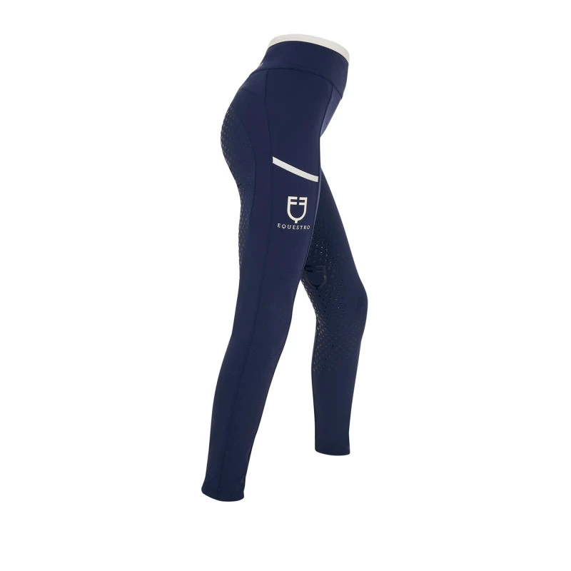 Girls' leggings with perforated decorations