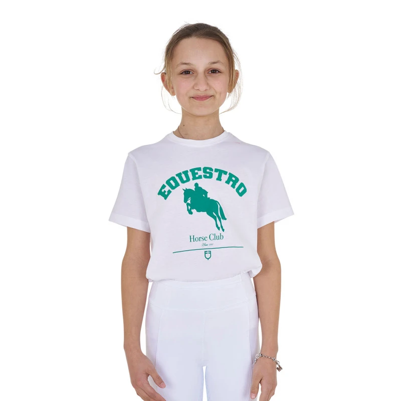 Meisjes Jumping Horse Club katoenen T-shirt