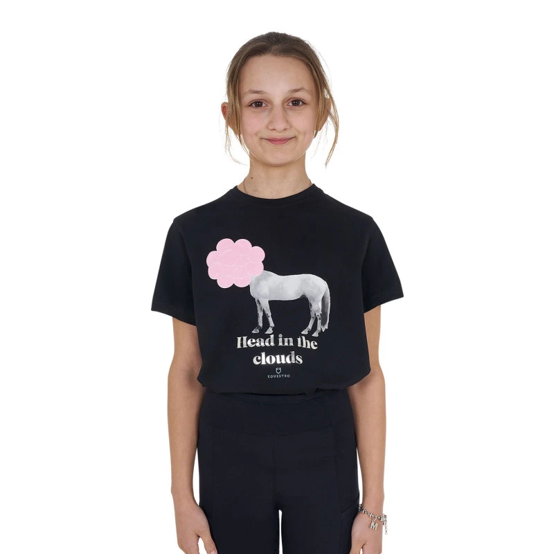 Meisjes T-shirt van katoen Head In The Clouds