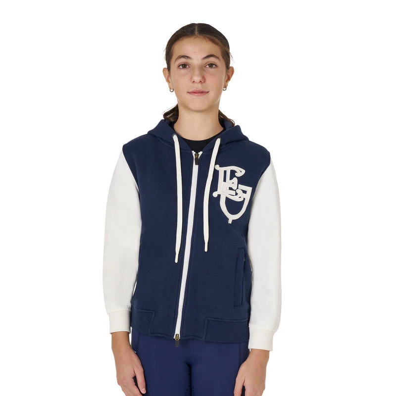 Mädchen-Bicolor-Kapuzenpullover