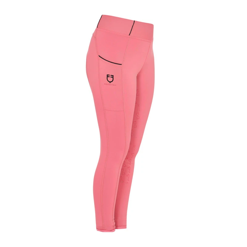 Girls' slim fit grip leggings with logo