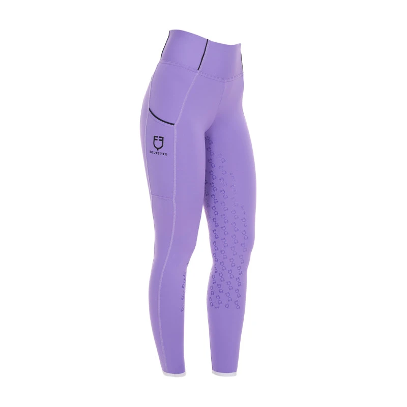Girls' slim fit grip leggings with logo