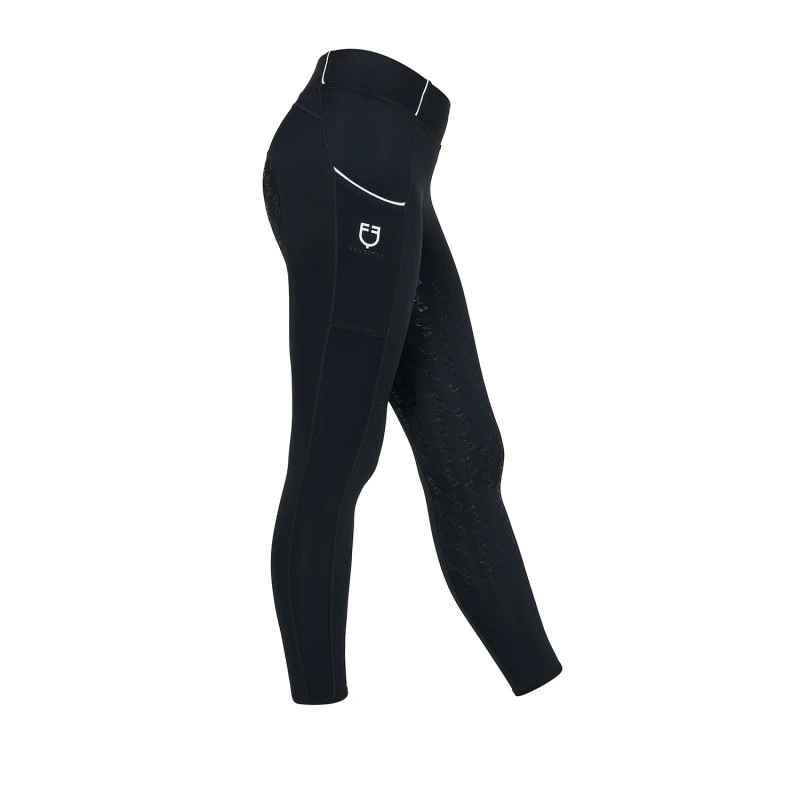 Girls' slim fit grip leggings with logo