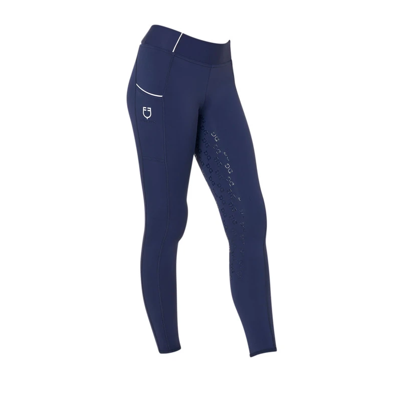Girls' slim fit grip leggings with logo
