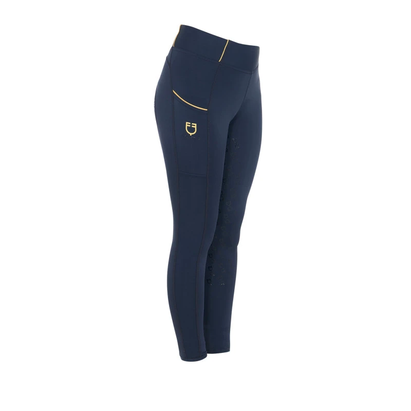 Girls' slim fit grip leggings with logo