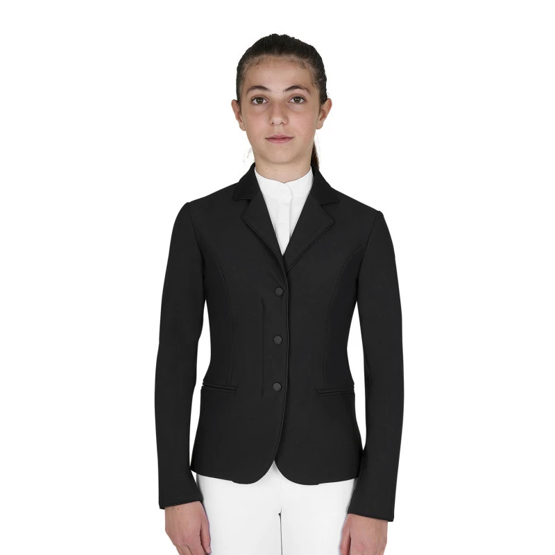 Kids' unisex competition jacket with zip and buttons