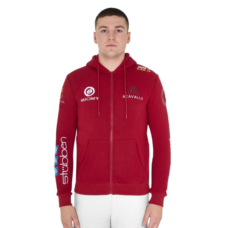 Herren-Hoodie mit Multilogo-Patches