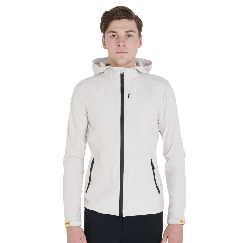 Men's jacket in breathable technical fabric
