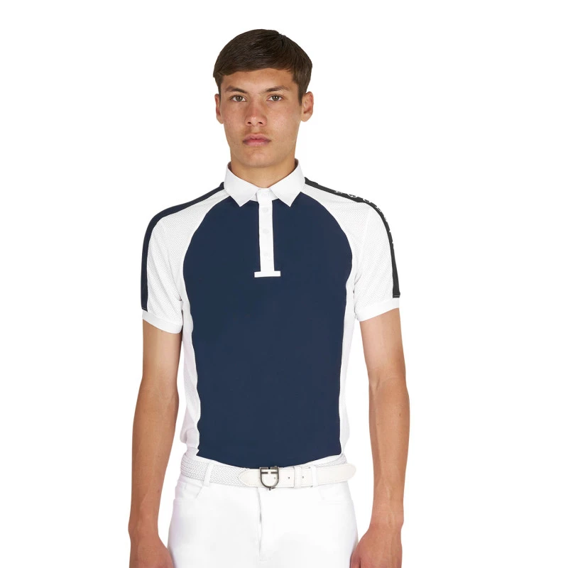 Polo de hombre de concurso slim fit cuatro botones