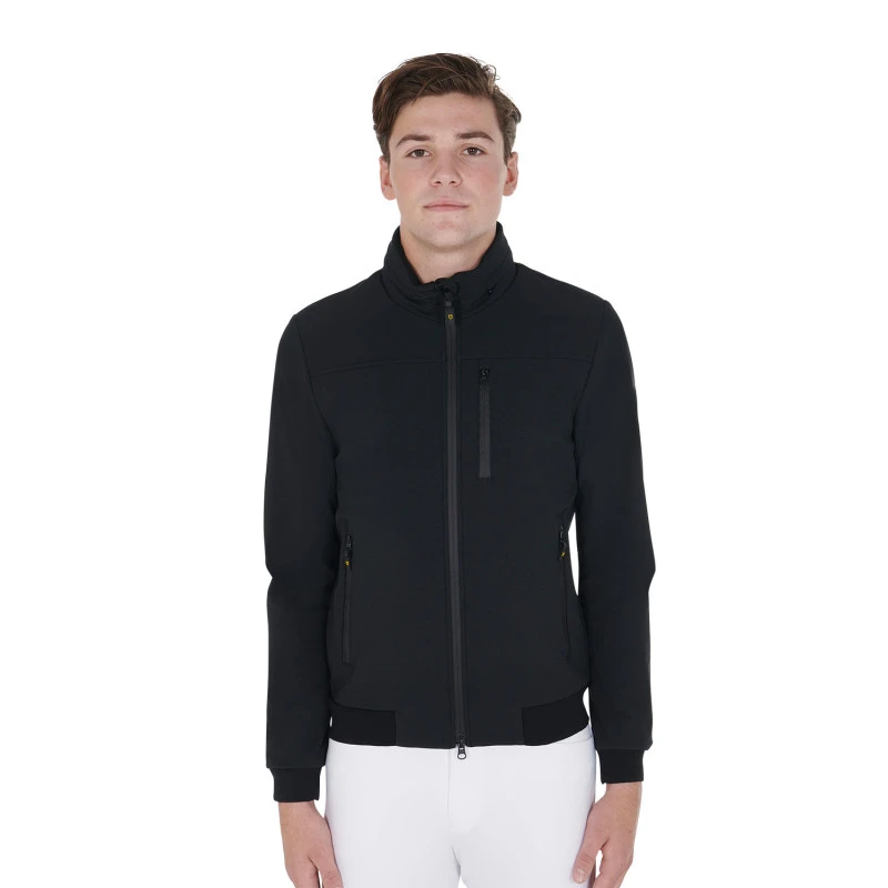 Herrenjacke aus technischem Stoff mit herausnehmbarer Kapuze