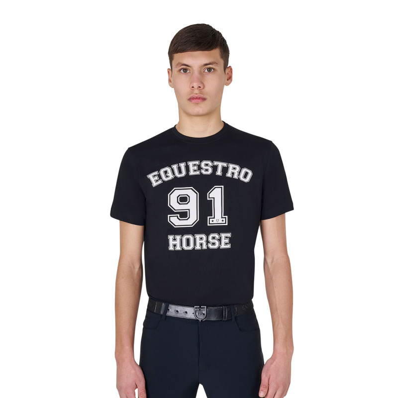 Men's Horse Club cotton T-shirt