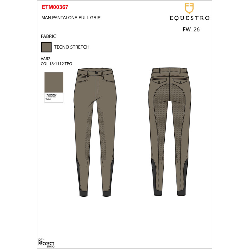 Men’s slim-fit full grip breeches
