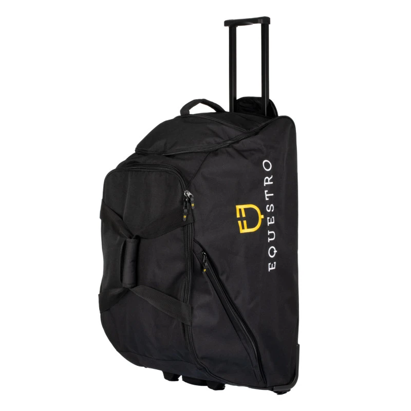 Borsa trolley con logo ricamato