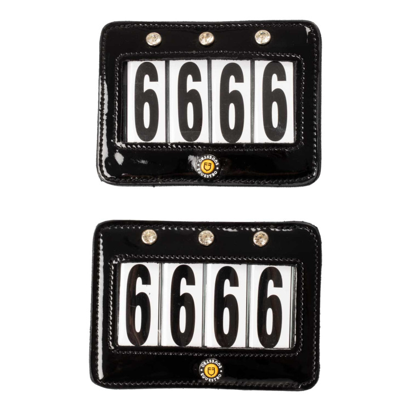 4 digits competition number holder with crystals