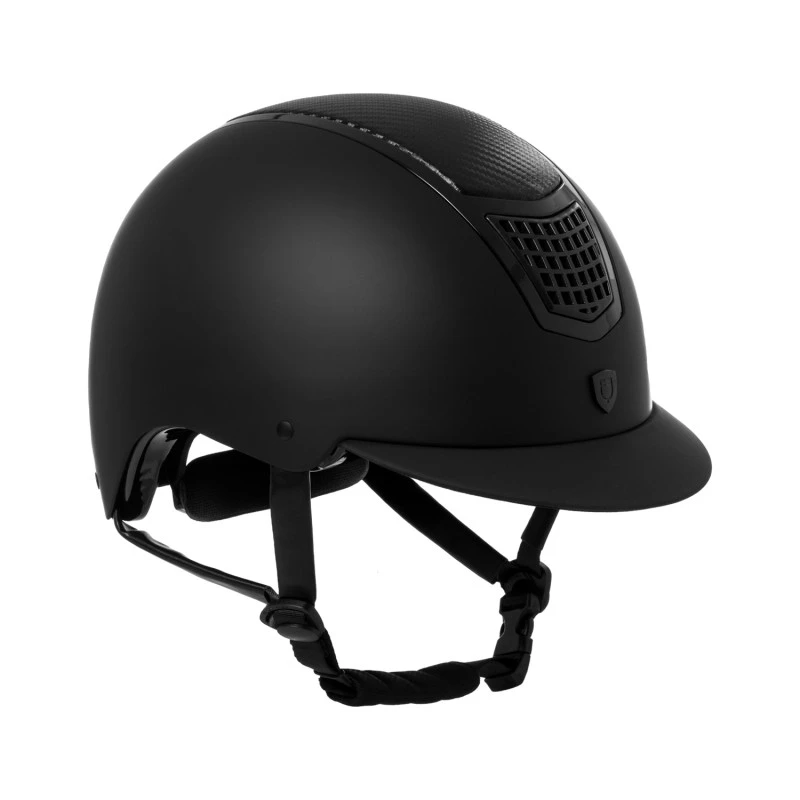 Unisex helmet carbon insert and shiny frame homologation EN 1384-2023