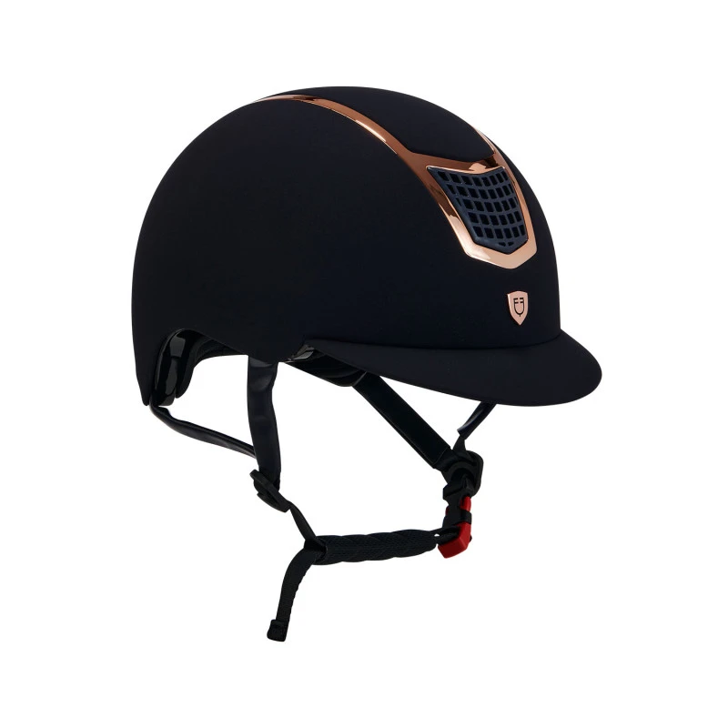 Helmet with colored velvet frame