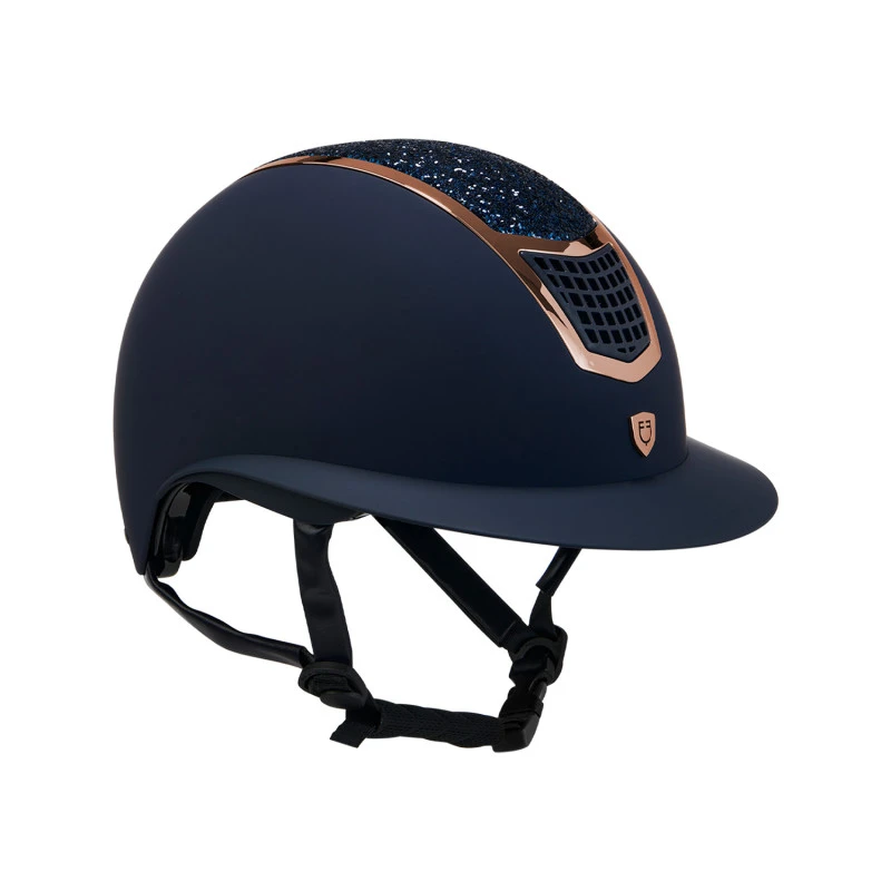 Helm mit Strasssteinen und breitem Visier