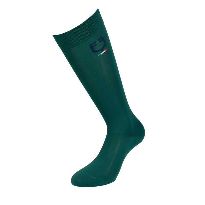 Stretch technical sock with Italian flag