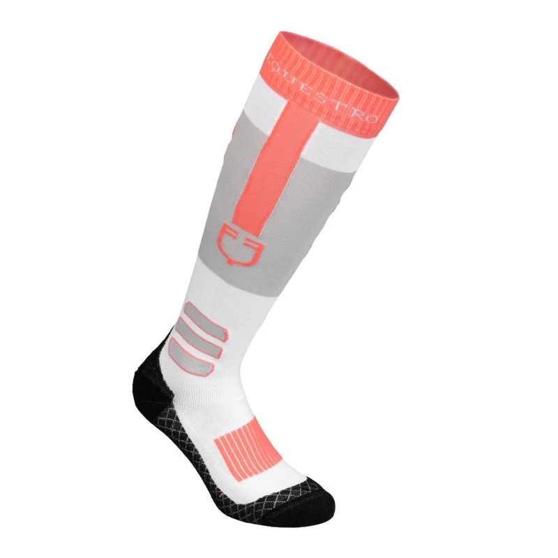 Sock in technical and breathable fabric with logo