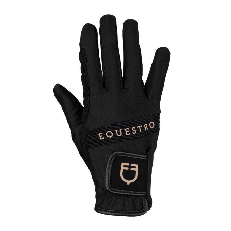 Handschuhe aus technischem Stoff mit mehrfarbigem Logo